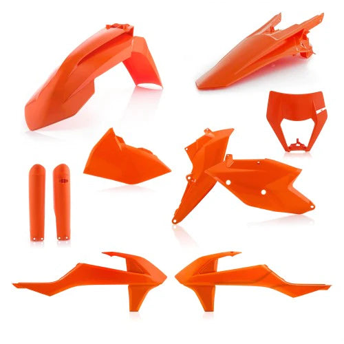 Acerbis Full Plastic Kit - KTM EXC 250/300 2017 | EXC 250/300 TPI 2018-2019 | EXC-F 250/350/450/500 2017-2019 | EXC-F 520/525 2017-2018 | XC-W 125 2017-2019 | XC-W 150/250/300 TPI 2019