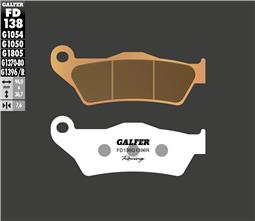 Galfer Rear Break Pads - Yamaha YZ, YZF & WR